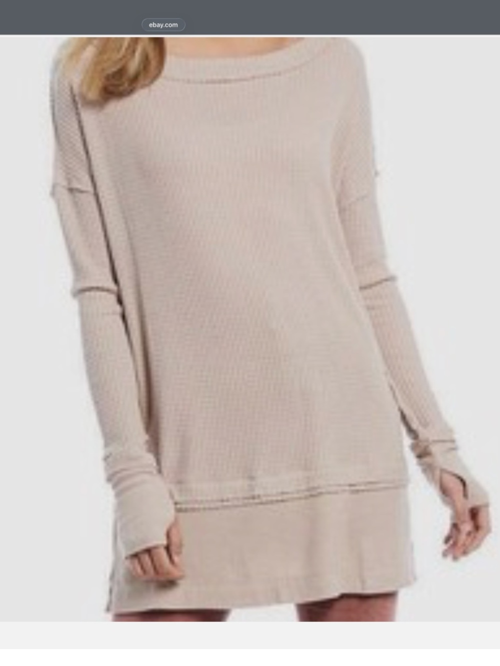 We the Free North Shore thermal Tunic in Beige